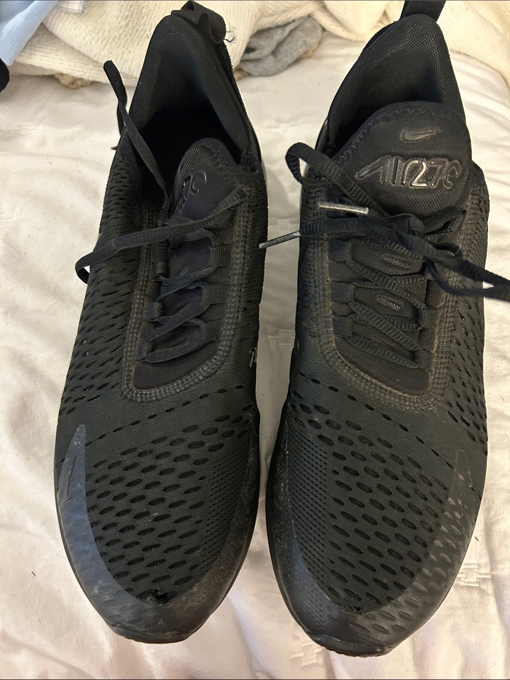 Nike Air Max 270 Mesh Men's Black Athletic Sneakers